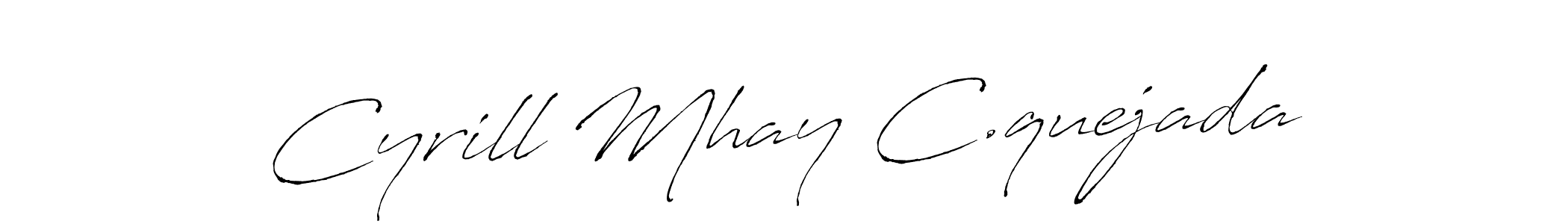 Also we have Cyrill Mhay C.quejada name is the best signature style. Create professional handwritten signature collection using Antro_Vectra autograph style. Cyrill Mhay C.quejada signature style 6 images and pictures png