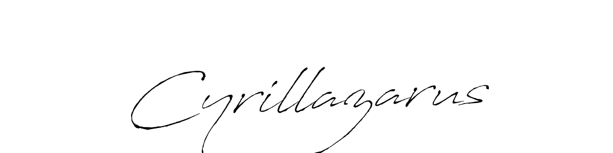 Design your own signature with our free online signature maker. With this signature software, you can create a handwritten (Antro_Vectra) signature for name Cyrillazarus. Cyrillazarus signature style 6 images and pictures png