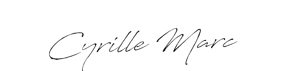 How to make Cyrille Marc name signature. Use Antro_Vectra style for creating short signs online. This is the latest handwritten sign. Cyrille Marc signature style 6 images and pictures png