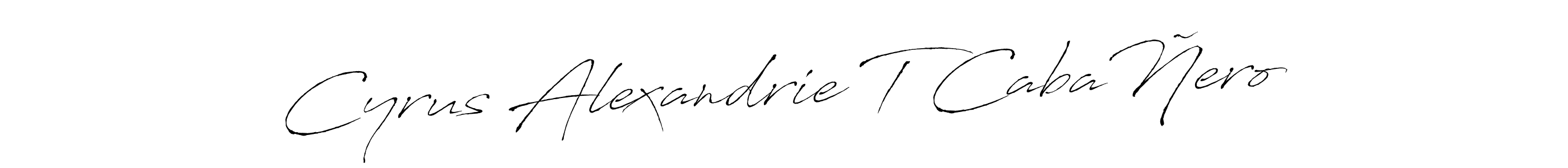 You can use this online signature creator to create a handwritten signature for the name Cyrus Alexandrie T CabaÑero. This is the best online autograph maker. Cyrus Alexandrie T CabaÑero signature style 6 images and pictures png