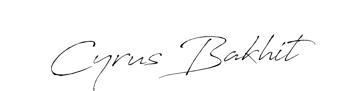 The best way (Antro_Vectra) to make a short signature is to pick only two or three words in your name. The name Cyrus Bakhit include a total of six letters. For converting this name. Cyrus Bakhit signature style 6 images and pictures png