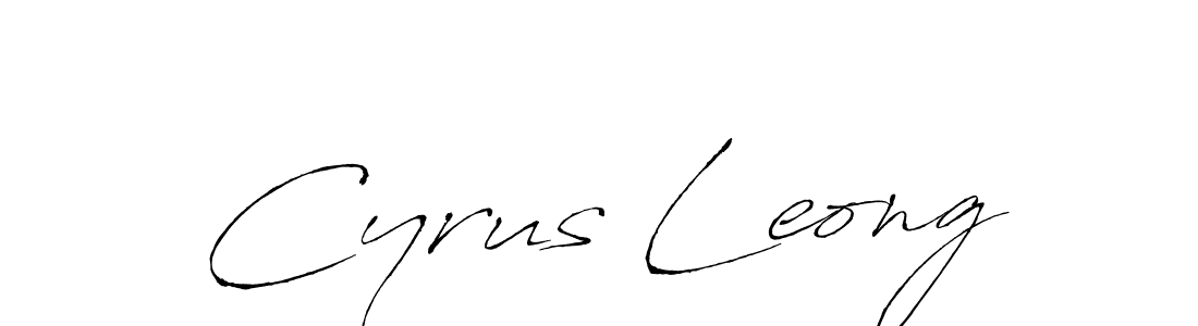 Create a beautiful signature design for name Cyrus Leong. With this signature (Antro_Vectra) fonts, you can make a handwritten signature for free. Cyrus Leong signature style 6 images and pictures png