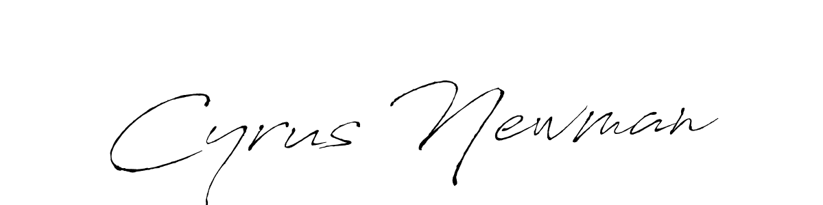 Use a signature maker to create a handwritten signature online. With this signature software, you can design (Antro_Vectra) your own signature for name Cyrus Newman. Cyrus Newman signature style 6 images and pictures png