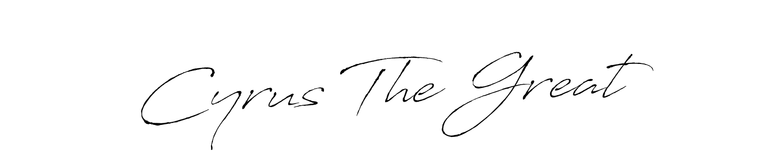Make a beautiful signature design for name Cyrus The Great. With this signature (Antro_Vectra) style, you can create a handwritten signature for free. Cyrus The Great signature style 6 images and pictures png
