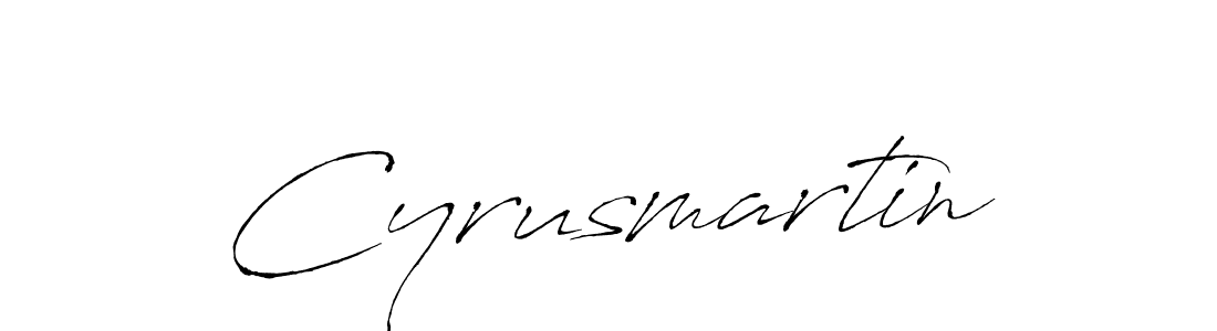 Design your own signature with our free online signature maker. With this signature software, you can create a handwritten (Antro_Vectra) signature for name Cyrusmartin. Cyrusmartin signature style 6 images and pictures png