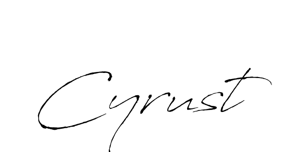 Design your own signature with our free online signature maker. With this signature software, you can create a handwritten (Antro_Vectra) signature for name Cyrust. Cyrust signature style 6 images and pictures png