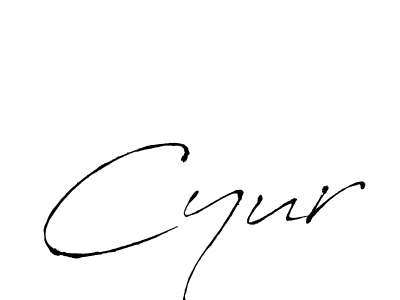 How to make Cyur name signature. Use Antro_Vectra style for creating short signs online. This is the latest handwritten sign. Cyur signature style 6 images and pictures png