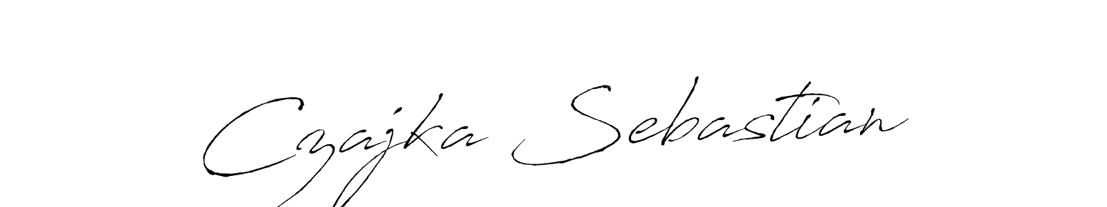 Make a short Czajka Sebastian signature style. Manage your documents anywhere anytime using Antro_Vectra. Create and add eSignatures, submit forms, share and send files easily. Czajka Sebastian signature style 6 images and pictures png