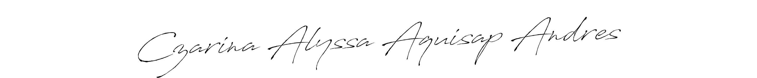 Make a beautiful signature design for name Czarina Alyssa Aquisap Andres. Use this online signature maker to create a handwritten signature for free. Czarina Alyssa Aquisap Andres signature style 6 images and pictures png