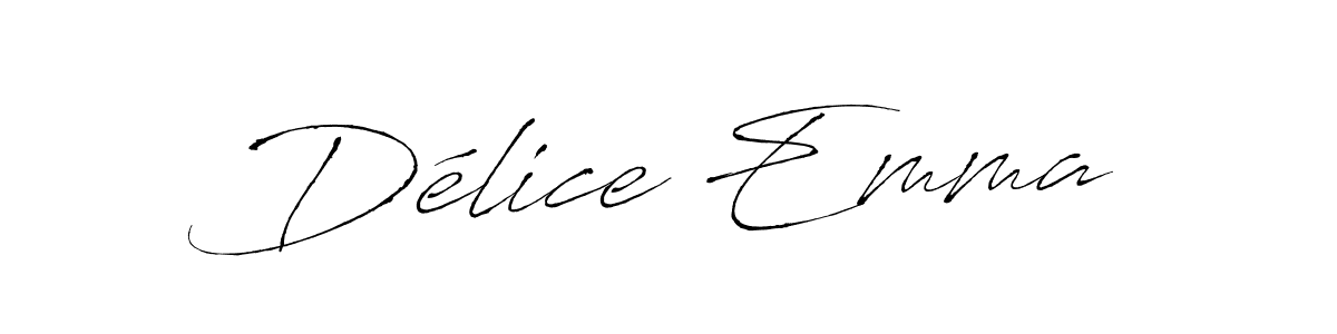 Design your own signature with our free online signature maker. With this signature software, you can create a handwritten (Antro_Vectra) signature for name Délice Emma. Délice Emma signature style 6 images and pictures png