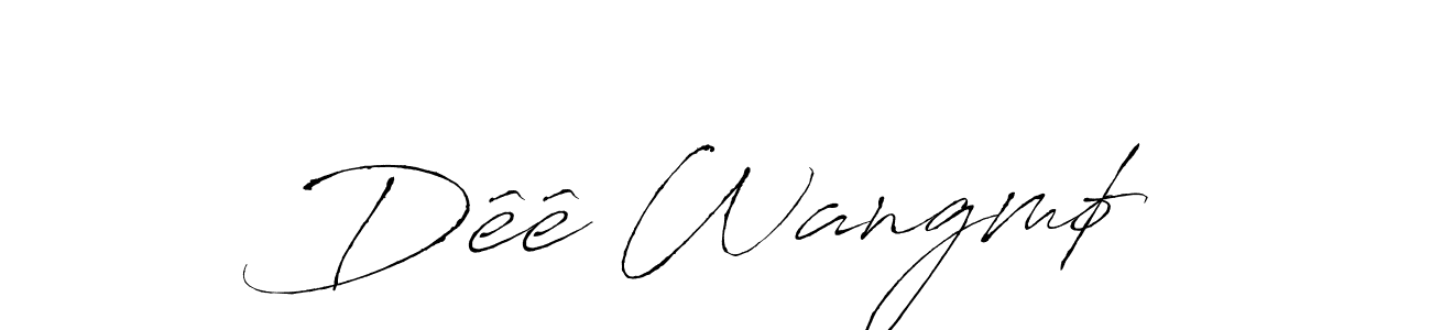 Make a beautiful signature design for name Dêê Wangmø. With this signature (Antro_Vectra) style, you can create a handwritten signature for free. Dêê Wangmø signature style 6 images and pictures png