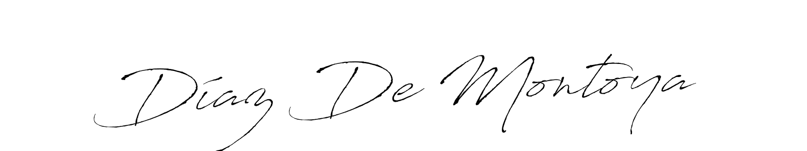 Design your own signature with our free online signature maker. With this signature software, you can create a handwritten (Antro_Vectra) signature for name Díaz De Montoya. Díaz De Montoya signature style 6 images and pictures png