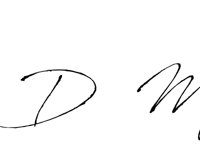 Similarly Antro_Vectra is the best handwritten signature design. Signature creator online .You can use it as an online autograph creator for name D  M. D  M signature style 6 images and pictures png