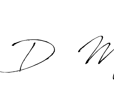 Use a signature maker to create a handwritten signature online. With this signature software, you can design (Antro_Vectra) your own signature for name D  M. D  M signature style 6 images and pictures png