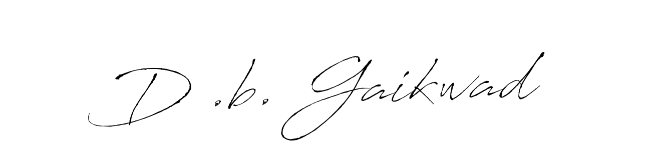 Antro_Vectra is a professional signature style that is perfect for those who want to add a touch of class to their signature. It is also a great choice for those who want to make their signature more unique. Get D .b. Gaikwad name to fancy signature for free. D .b. Gaikwad signature style 6 images and pictures png