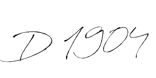 Create a beautiful signature design for name D 1904. With this signature (Antro_Vectra) fonts, you can make a handwritten signature for free. D 1904 signature style 6 images and pictures png