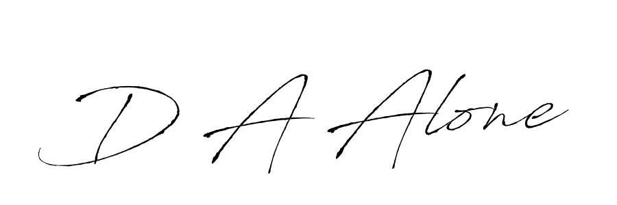 Also we have D A Alone name is the best signature style. Create professional handwritten signature collection using Antro_Vectra autograph style. D A Alone signature style 6 images and pictures png