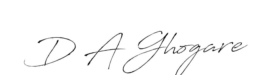 D A Ghogare stylish signature style. Best Handwritten Sign (Antro_Vectra) for my name. Handwritten Signature Collection Ideas for my name D A Ghogare. D A Ghogare signature style 6 images and pictures png