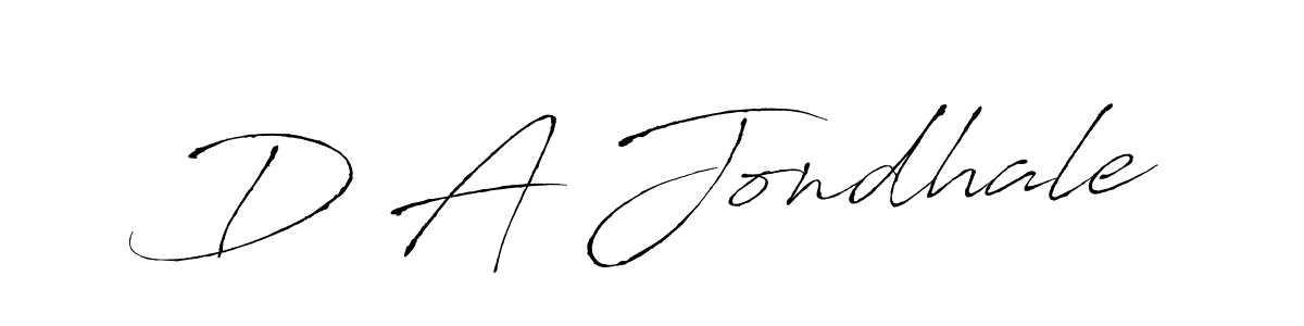 Make a beautiful signature design for name D A Jondhale. Use this online signature maker to create a handwritten signature for free. D A Jondhale signature style 6 images and pictures png