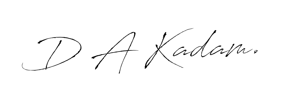 It looks lik you need a new signature style for name D A Kadam.. Design unique handwritten (Antro_Vectra) signature with our free signature maker in just a few clicks. D A Kadam. signature style 6 images and pictures png