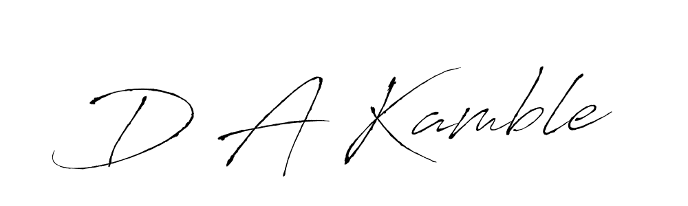 Also You can easily find your signature by using the search form. We will create D A Kamble name handwritten signature images for you free of cost using Antro_Vectra sign style. D A Kamble signature style 6 images and pictures png