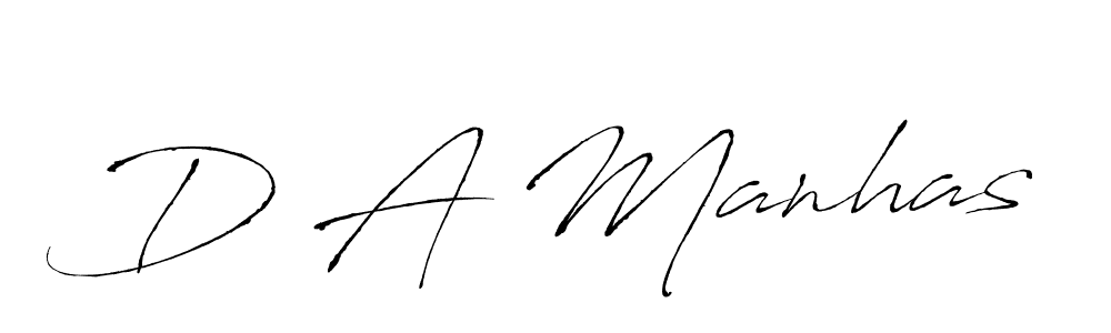 Make a beautiful signature design for name D A Manhas. Use this online signature maker to create a handwritten signature for free. D A Manhas signature style 6 images and pictures png