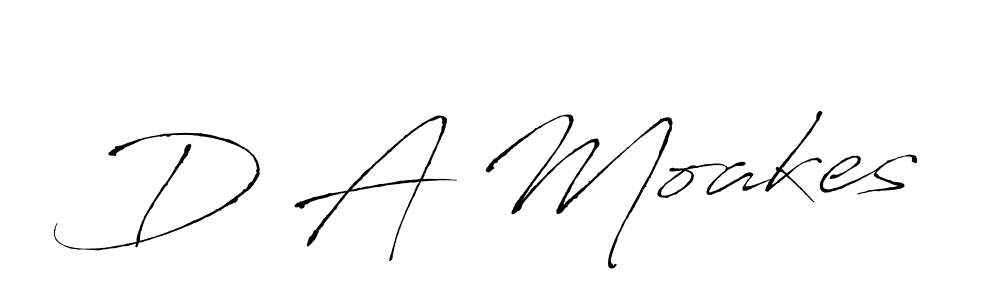 How to make D A Moakes signature? Antro_Vectra is a professional autograph style. Create handwritten signature for D A Moakes name. D A Moakes signature style 6 images and pictures png