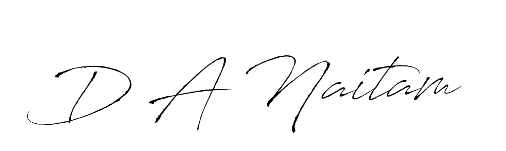 D A Naitam stylish signature style. Best Handwritten Sign (Antro_Vectra) for my name. Handwritten Signature Collection Ideas for my name D A Naitam. D A Naitam signature style 6 images and pictures png