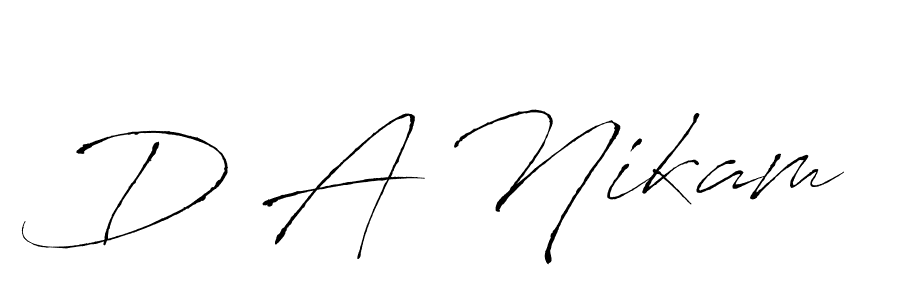 How to make D A Nikam signature? Antro_Vectra is a professional autograph style. Create handwritten signature for D A Nikam name. D A Nikam signature style 6 images and pictures png