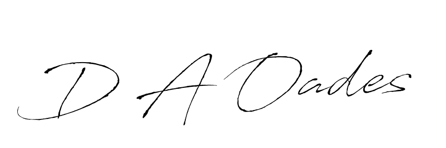 The best way (Antro_Vectra) to make a short signature is to pick only two or three words in your name. The name D A Oades include a total of six letters. For converting this name. D A Oades signature style 6 images and pictures png