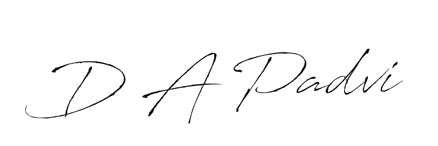 if you are searching for the best signature style for your name D A Padvi. so please give up your signature search. here we have designed multiple signature styles  using Antro_Vectra. D A Padvi signature style 6 images and pictures png