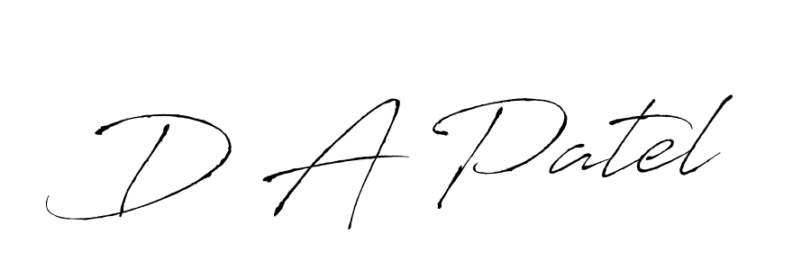 You can use this online signature creator to create a handwritten signature for the name D A Patel. This is the best online autograph maker. D A Patel signature style 6 images and pictures png