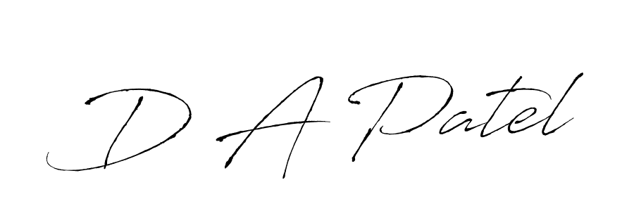 You can use this online signature creator to create a handwritten signature for the name D A Patel. This is the best online autograph maker. D A Patel signature style 6 images and pictures png