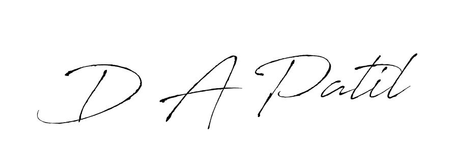 Use a signature maker to create a handwritten signature online. With this signature software, you can design (Antro_Vectra) your own signature for name D A Patil. D A Patil signature style 6 images and pictures png