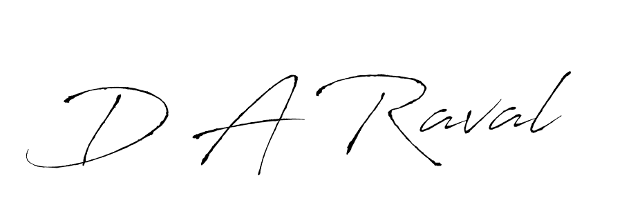 Also we have D A Raval name is the best signature style. Create professional handwritten signature collection using Antro_Vectra autograph style. D A Raval signature style 6 images and pictures png