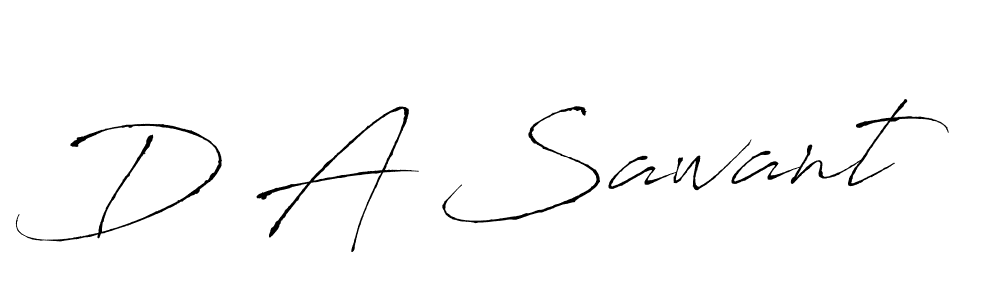 How to make D A Sawant signature? Antro_Vectra is a professional autograph style. Create handwritten signature for D A Sawant name. D A Sawant signature style 6 images and pictures png