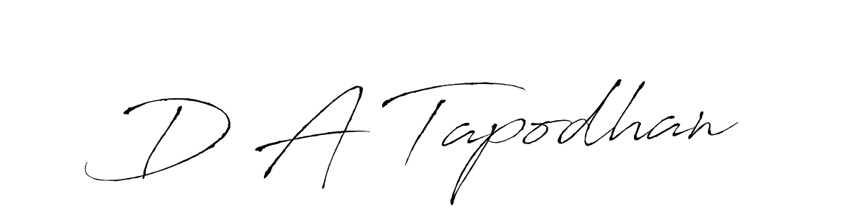 How to make D A Tapodhan signature? Antro_Vectra is a professional autograph style. Create handwritten signature for D A Tapodhan name. D A Tapodhan signature style 6 images and pictures png