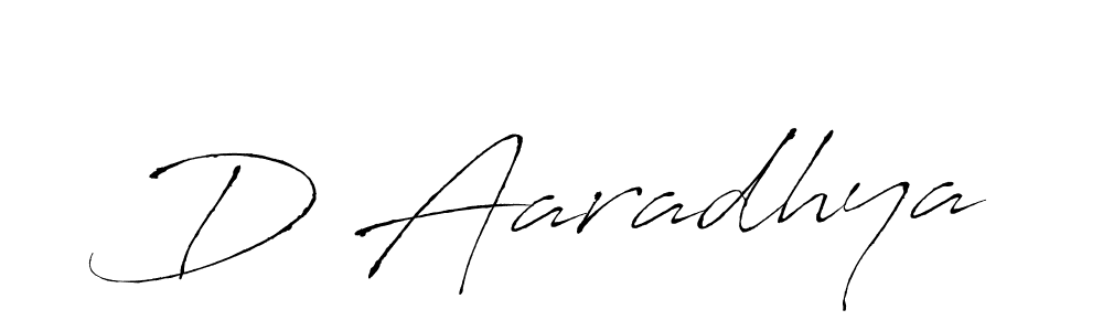 Create a beautiful signature design for name D Aaradhya. With this signature (Antro_Vectra) fonts, you can make a handwritten signature for free. D Aaradhya signature style 6 images and pictures png