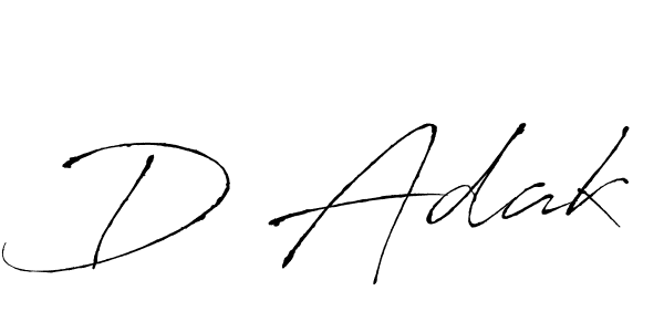 if you are searching for the best signature style for your name D Adak. so please give up your signature search. here we have designed multiple signature styles  using Antro_Vectra. D Adak signature style 6 images and pictures png