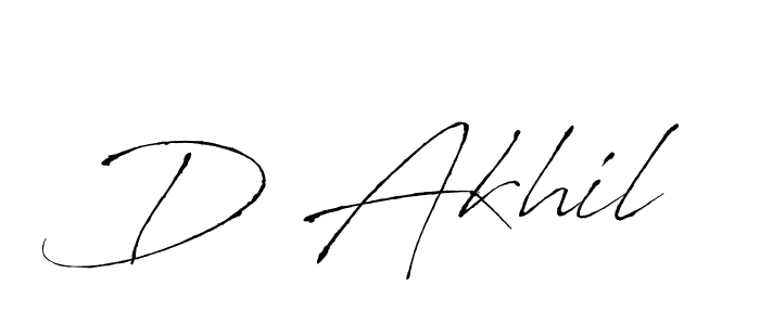 Best and Professional Signature Style for D Akhil. Antro_Vectra Best Signature Style Collection. D Akhil signature style 6 images and pictures png