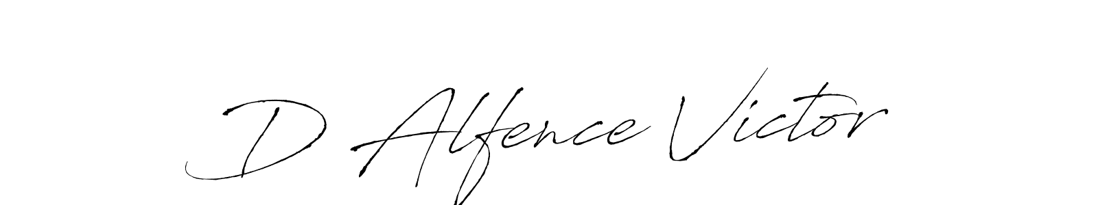 You should practise on your own different ways (Antro_Vectra) to write your name (D Alfence Victor) in signature. don't let someone else do it for you. D Alfence Victor signature style 6 images and pictures png