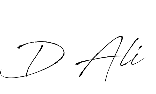 Design your own signature with our free online signature maker. With this signature software, you can create a handwritten (Antro_Vectra) signature for name D Ali. D Ali signature style 6 images and pictures png