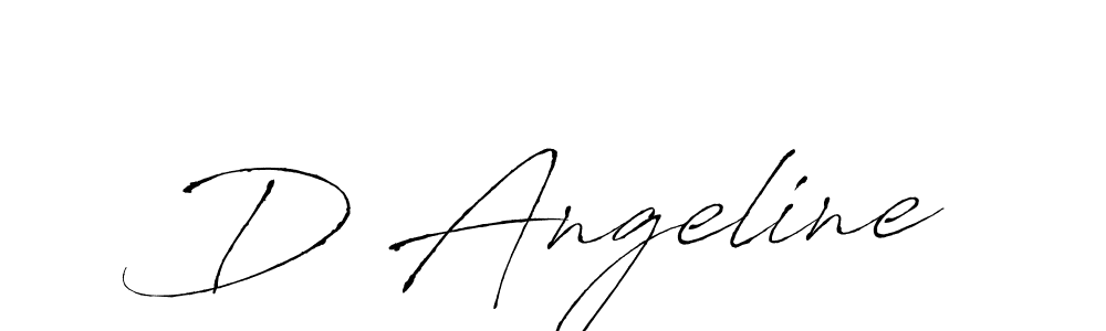 You should practise on your own different ways (Antro_Vectra) to write your name (D Angeline) in signature. don't let someone else do it for you. D Angeline signature style 6 images and pictures png