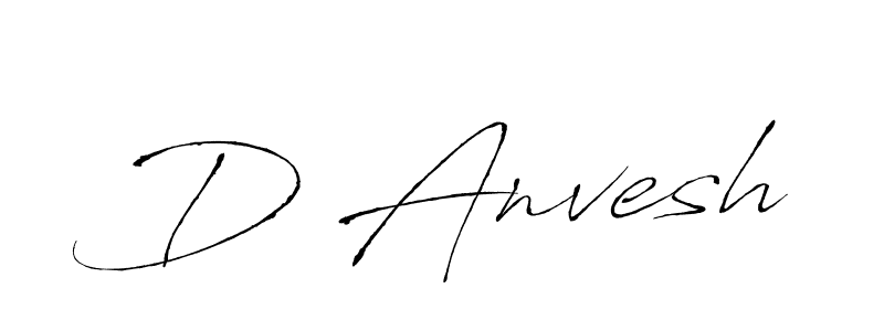 You can use this online signature creator to create a handwritten signature for the name D Anvesh. This is the best online autograph maker. D Anvesh signature style 6 images and pictures png
