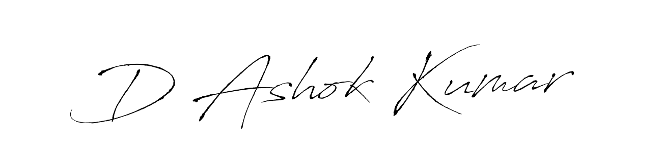 Make a short D Ashok Kumar signature style. Manage your documents anywhere anytime using Antro_Vectra. Create and add eSignatures, submit forms, share and send files easily. D Ashok Kumar signature style 6 images and pictures png