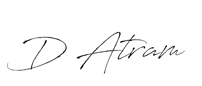 Once you've used our free online signature maker to create your best signature Antro_Vectra style, it's time to enjoy all of the benefits that D Atram name signing documents. D Atram signature style 6 images and pictures png