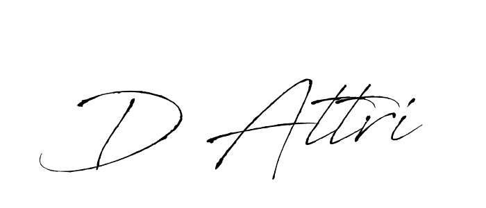 Antro_Vectra is a professional signature style that is perfect for those who want to add a touch of class to their signature. It is also a great choice for those who want to make their signature more unique. Get D Attri name to fancy signature for free. D Attri signature style 6 images and pictures png