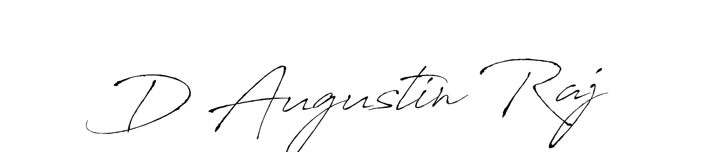 Create a beautiful signature design for name D Augustin Raj. With this signature (Antro_Vectra) fonts, you can make a handwritten signature for free. D Augustin Raj signature style 6 images and pictures png