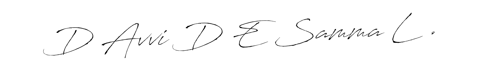 Create a beautiful signature design for name D Avvi D E Samma L .. With this signature (Antro_Vectra) fonts, you can make a handwritten signature for free. D Avvi D E Samma L . signature style 6 images and pictures png