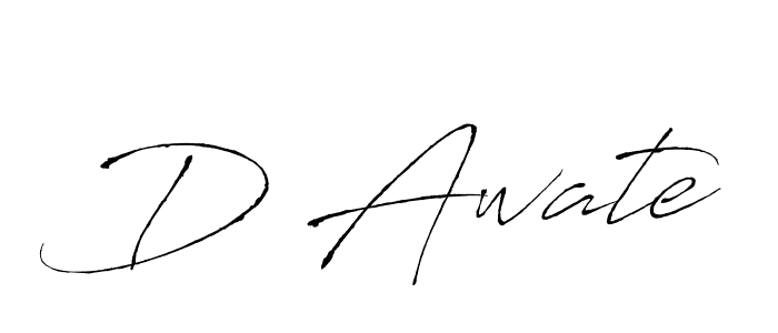 It looks lik you need a new signature style for name D Awate. Design unique handwritten (Antro_Vectra) signature with our free signature maker in just a few clicks. D Awate signature style 6 images and pictures png